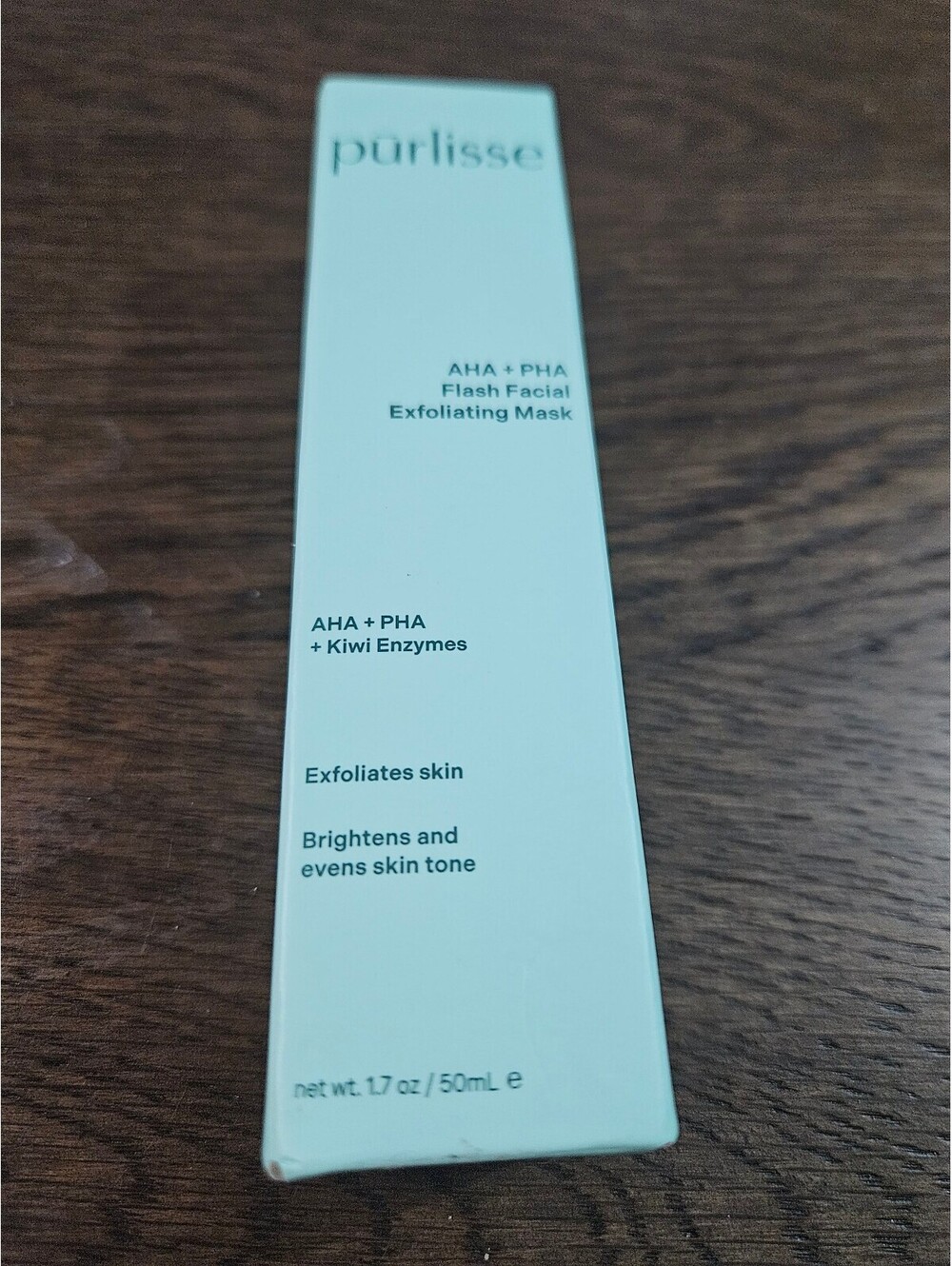 Purlisse AHA + PHA Flash Facial Exfoliating Mask with Kiwi Enzymes 1.7 oz